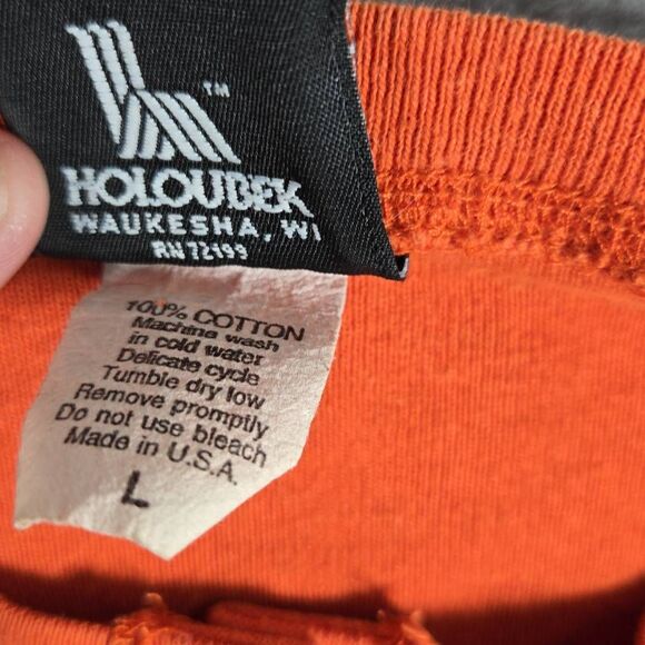 Vintage Womens Henley Thermal Harley Davidson T Shirt 2001 made in USA Large - Picture 6 of 12